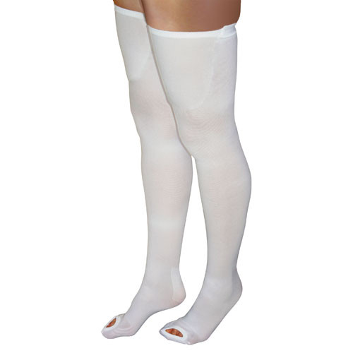 Anti-embolism Stockings Lg/lng 15-20mmhg Thigh Hi  Insp. Toe