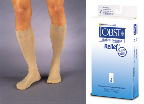 Jobst Relief K/h Ct 15-20 Mmhg Beige  Large