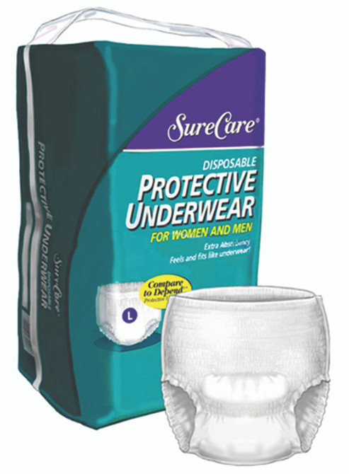 Underwear Disposable Medium 34 -46    (4 Pks/20 Per Case)