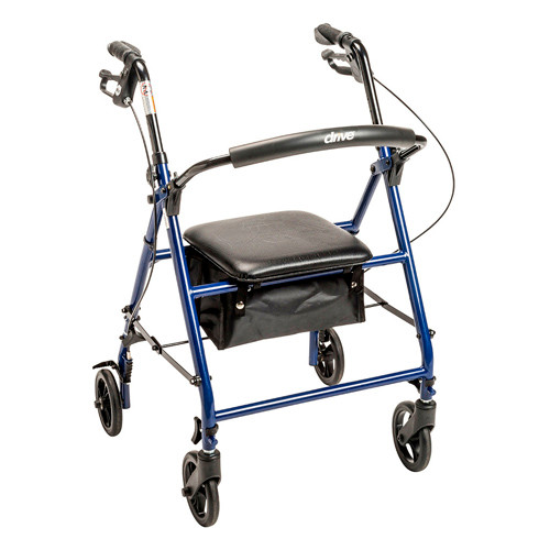 Rollator Steel Blue W/6  Whls Knocked-down