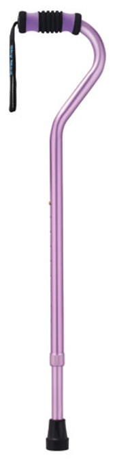 Standard Offset Walking Cane Adjustable Aluminum Purple