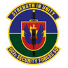502nd Security Forces Squadron Patch
