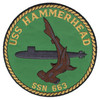USS Hammerhead SSN-663 US Navy Submarine Patch