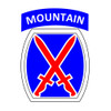 10th Mountain Division Climb to Glory Division, US Army Patch