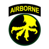 17th Airborne Division Golden Talons Division, US Army Patch