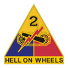 2nd Armored Division Hell on Wheels, US Army Patch