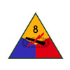 8th Armored Division, US Army Patch