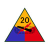 20th Armored Division, US Army Patch