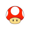 Super Mario Red Mushroom Head Patch