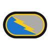 C Troop, 38 Cavalry Regiment (Beret Flash and Background Trimming), US Army Patch