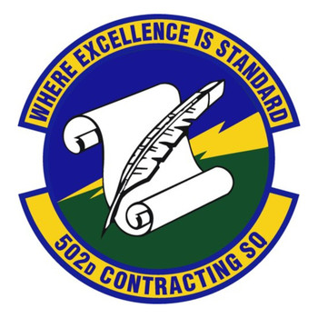 502nd Contracting Squadron Patch