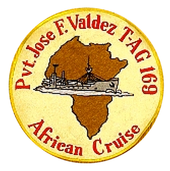 Pvt. Jose F. Valdez TAG 169 African Cruise patch