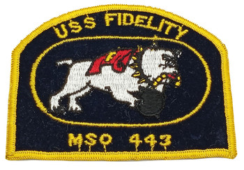 USS Fidelity MSO-443 US Navy Mine Sweeper Patch