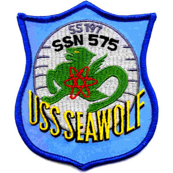 USS Seawolf SSN-575 US Navy Submarine Patch