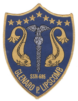 USS Glenard P Lipscomb SSN-685 US Navy Submarine Patch