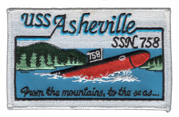 USS Asheville SSN-758 US Navy Submarine Patch