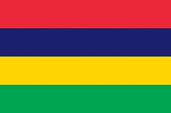 Mauritius Flag Patch