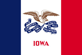 Iowa State Flag Patch