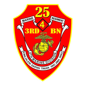 25th Marine Regiment, 3rd Battalion, 25th Marines, USMC Patch