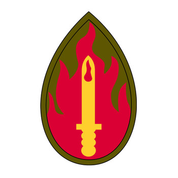 63rd Infantry Division Blood and Fire, US Army Patch