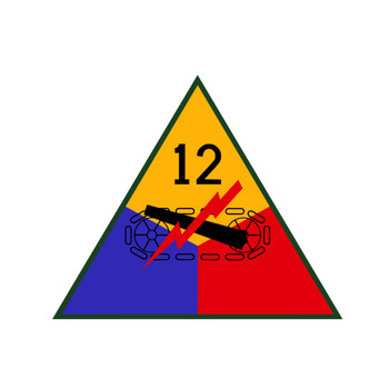 12th Armored Division, US Army Patch