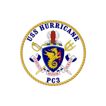 USS Hurricane PC-3 US Navy Coastal Patrol Ship Patch