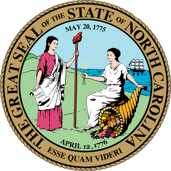 North Carolina State Seal Patch