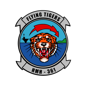 Marine Heavy Helicopter USMC Squadron (HMH)-361 Flying Tigers Patch