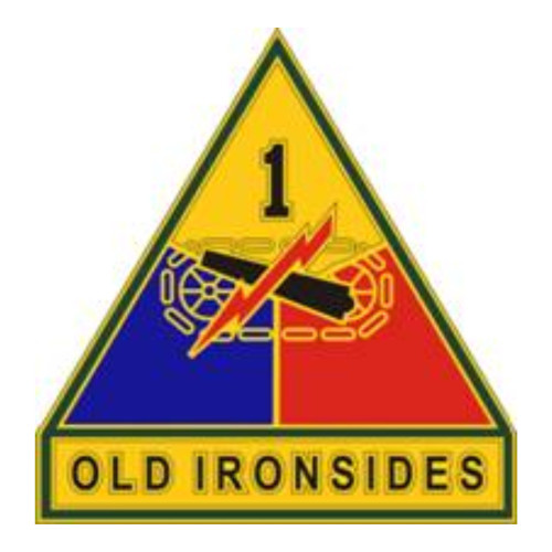 1st Armored Division Old Ironsides (Badge), US Army Patch