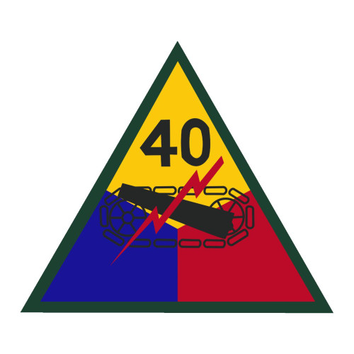 40th Armored Division, US Army Patch