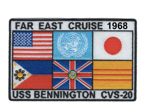 USS Bennington CVS-20 Far East Cruise 1968 Patch