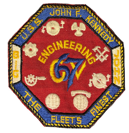USS John F Kennedy Engineering Dept. Patch