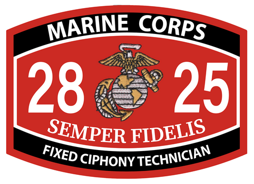2825 Fixed Ciphony Technician USMC MOS Patch