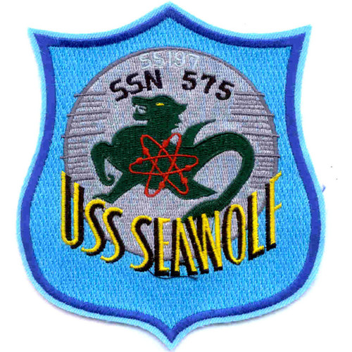 USS Seawolf SSN-575 US Navy Attack Submarine Patch