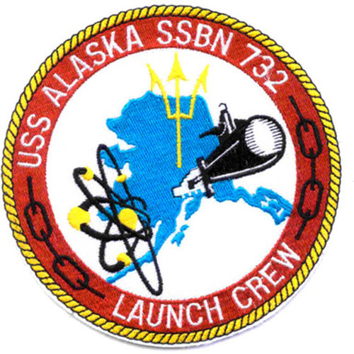 USS Alaska SSBN-732 US Navy Launch Crew Patch