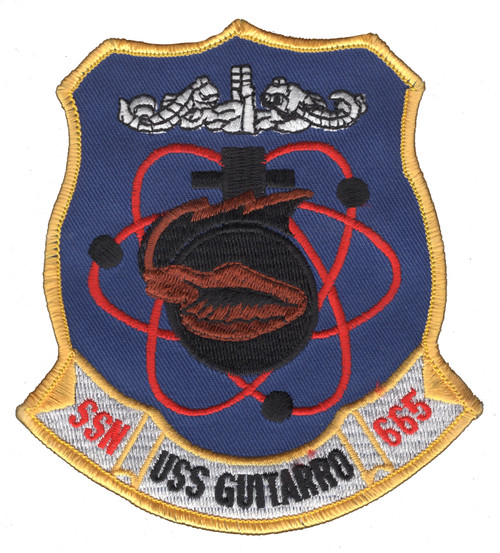 USS Guitarro SSN-665 US Navy Submarine Patch