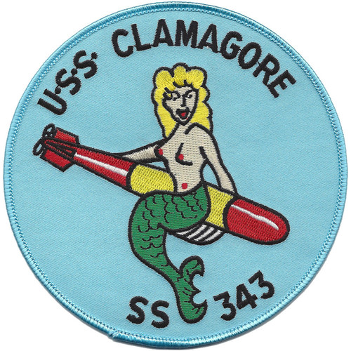 USS Clamagore SS-343 US Navy Submarine Patch