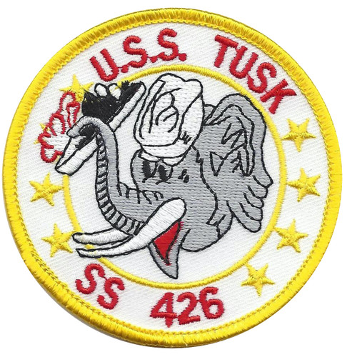 USS Tusk SS-426 US Navy Submarine Patch