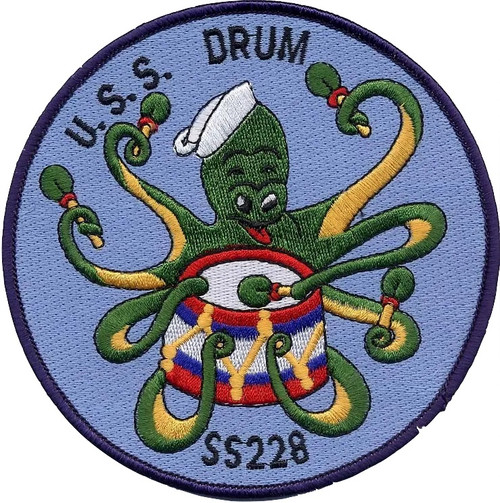 USS Drum SS-228 US Navy Submarine Patch