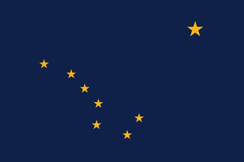 Alaska State Flag Patch