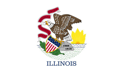 Illinois State Flag patch