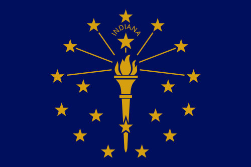 Indiana State Flag Patch