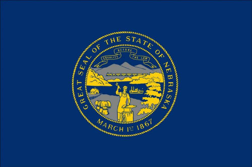 Nebraska State Flag Patch