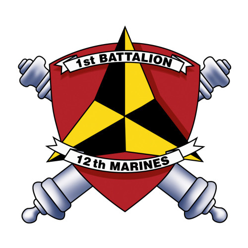 12th Marine Regiment, 1st Battalion, 12th Marines, USMC Patch