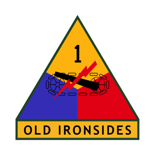 1st Armored Division Old Ironsides, US Army Patch