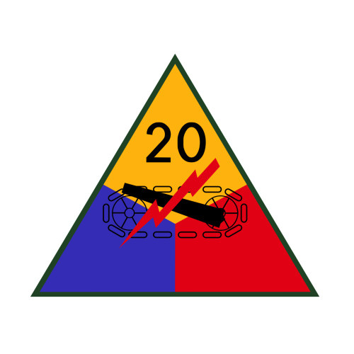 20th Armored Division, US Army Patch