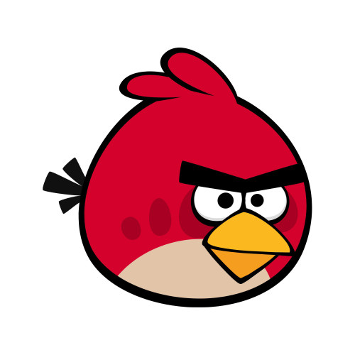 Red Angry Bird Patch