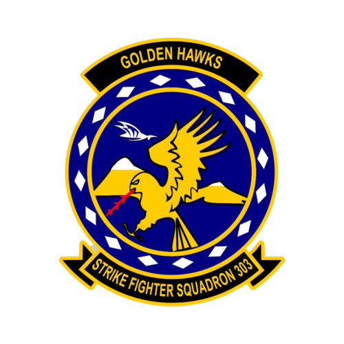 VFA-303 "Golden Hawks" US Navy Strike Fighter Squadron Patch