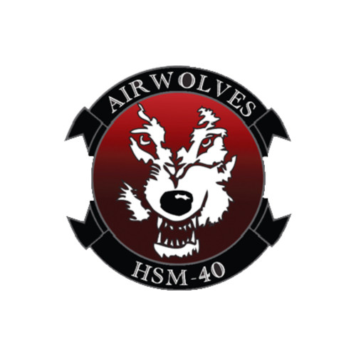 HSM-40 "Airwolves" US Navy Helicopter Maritime Strike Squadron Patch
