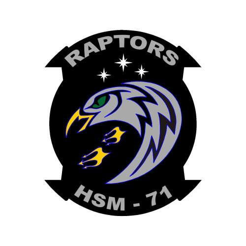 HSM-71 "Raptors" US Navy Helicopter Maritime Strike Squadron Patch